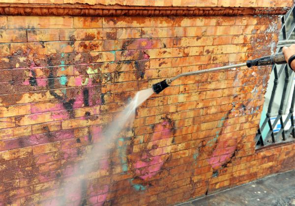 Brick Graffiti Cleaning in Nashville