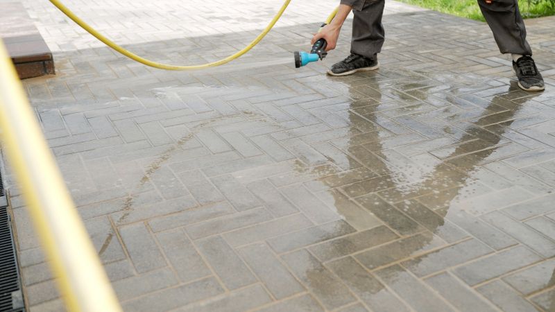 Paver Sidewalk Cleaning